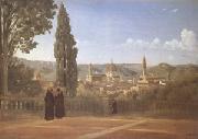 Florence View from the Boboli Gardens (mk05)  Jean Baptiste Camille  Corot